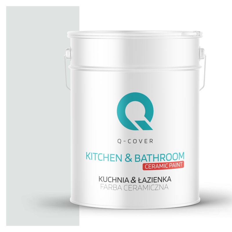 Farba Ceramiczna Kuchnia & Łazienka Q-Cover Biel złamana w khaki H1675 Głęboki Mat 10L