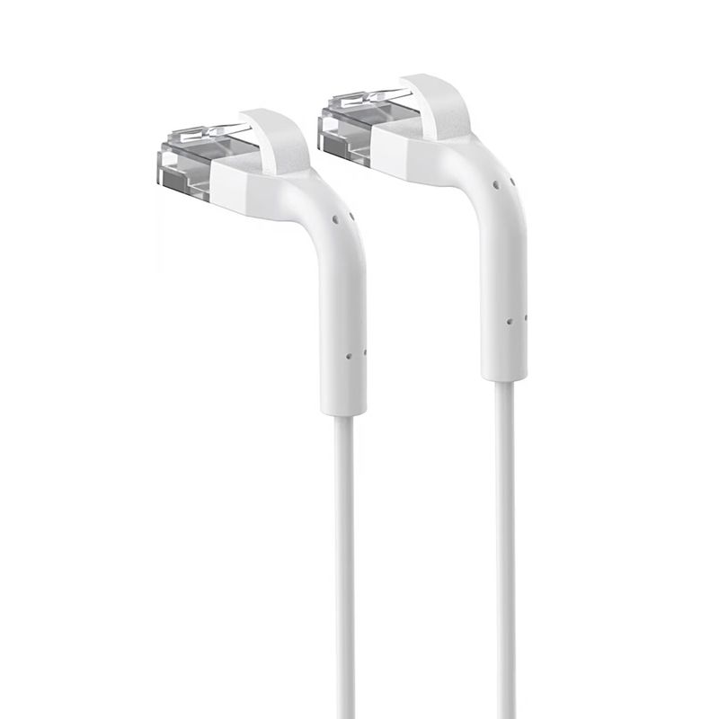 Patchcord LAN Extralink Kat.6 U/FTP 10m 1Gbps Biały Miedź Kabel sieciowy skrętka, łamana końcówka 1szt