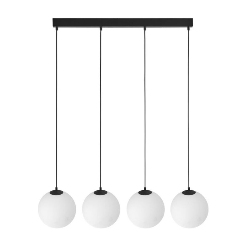 Lampa sufitowa wisząca TK-Lighting Martin czarno-biała wym: 110 x 12 x 80 cm 4xG9 x 1 szt.