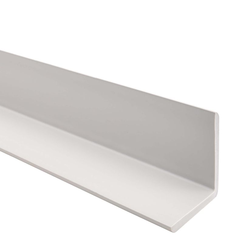 Kątownik miękki PCV 40x40mm, QUEST ochronny profil L kątowy, narożnik odbojnikowy, KM, jasnoszary, 1.3m