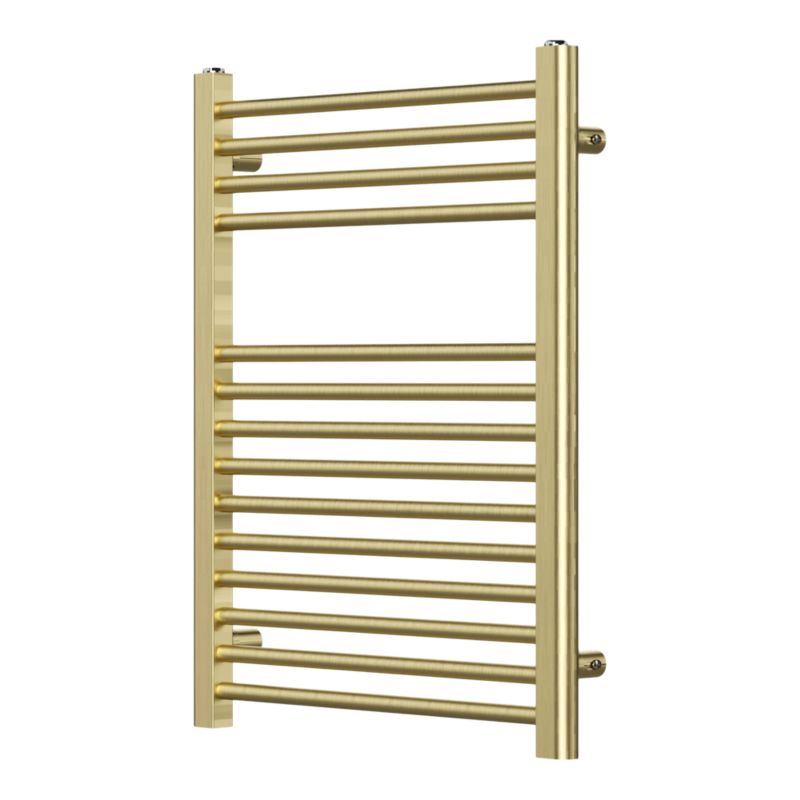 Grzejnik łazienkowy GoodHome Flat 70 x 55 cm złoty