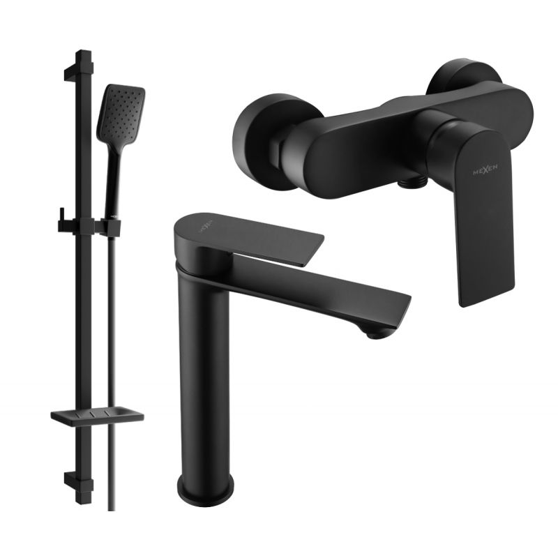 Zestaw prysznicowy Mexen Royo czarny 72214DQ62-70 1 szt.