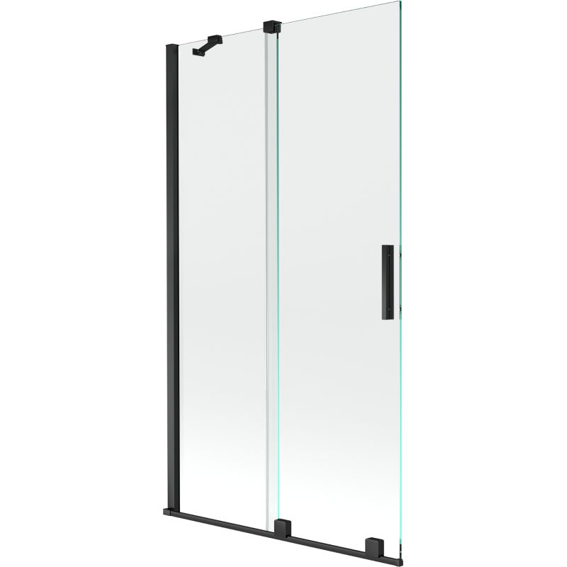 Parawan nawannowy ruchomy Mexen Velar czarny 100x150 cm 1 szt.