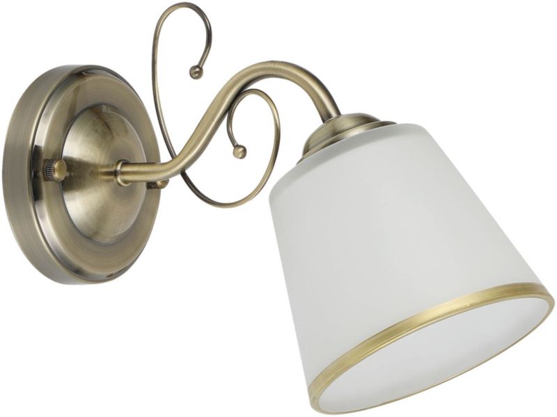 Kinkiet Losanna 1-punktowy E14 patyna