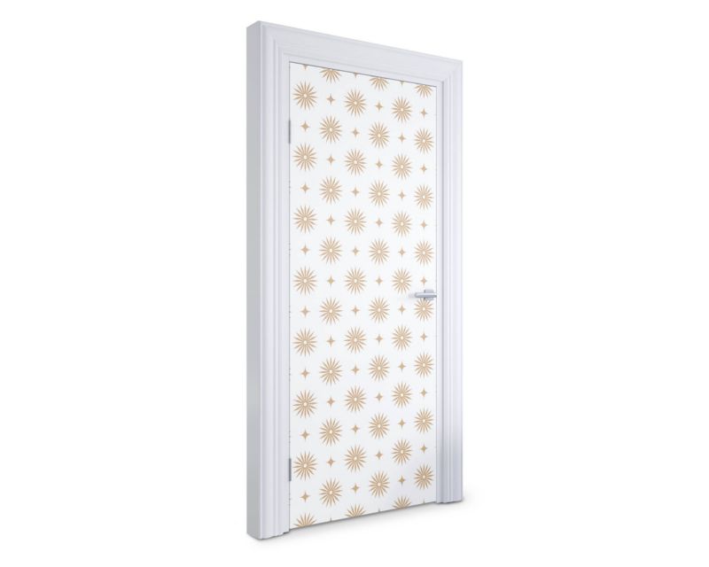 Naklejka na drzwi Wallfluent 85x205 cm Złote gwiazdy 1 szt.