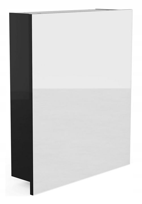 Szafka łazienkowa z lustrem Better Home, 50 x 60 x 14 cm, Czarna, 1 szt.