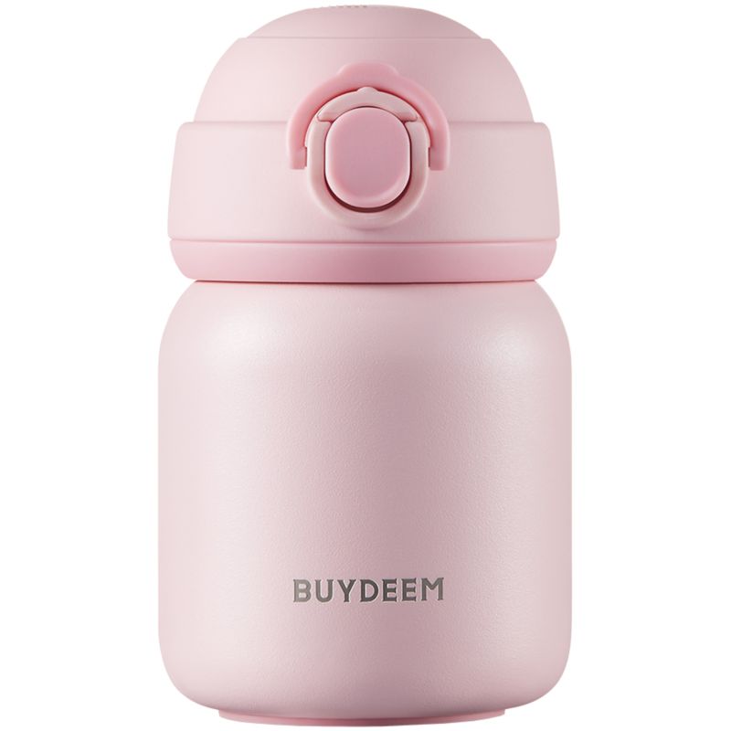 Termos BUYDEEM TAN200 200 ml stal nierdzewna izolacja termiczna szeroki otwór szczelna blokada różowy 1 szt.