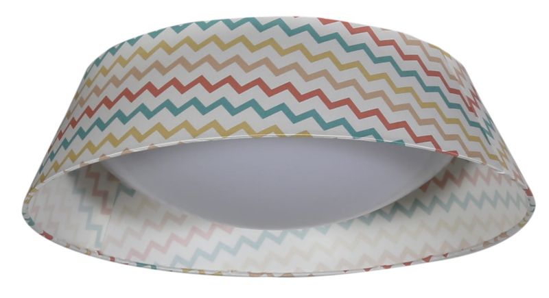 Plafon sufitowy nowoczesny Candellux River biały wielokolorowy LED 16W 6500K 900lm IP20 wym: 13 x 45 x 45 cm tkanina - 1 szt.