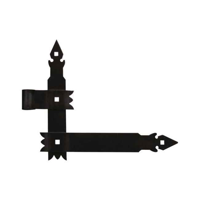 Zawias kątowy M600 czarny prawy