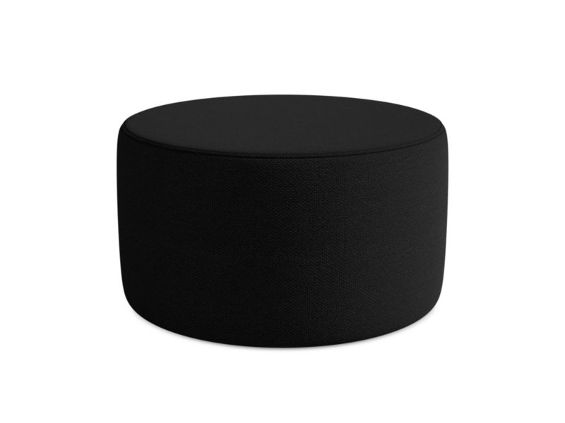 Pufa LaMiaSofa SALERNO z tkaniny bouclé 81x81 cm czarny 1 szt.