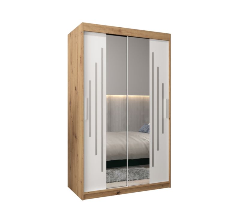 Szafa przesuwna Garderoba Abiks YORK 1 120 artisan/biały 1 szt.