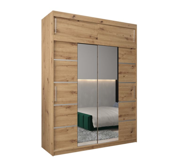 Szafa przesuwna Abiks Verona 4 180 artisan + artisan z nadstawką 1 szt.