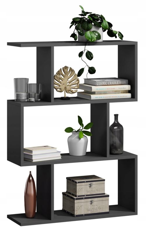 Regał Matkam otwarty BASK 3 szafka Per czarny 1 szt.