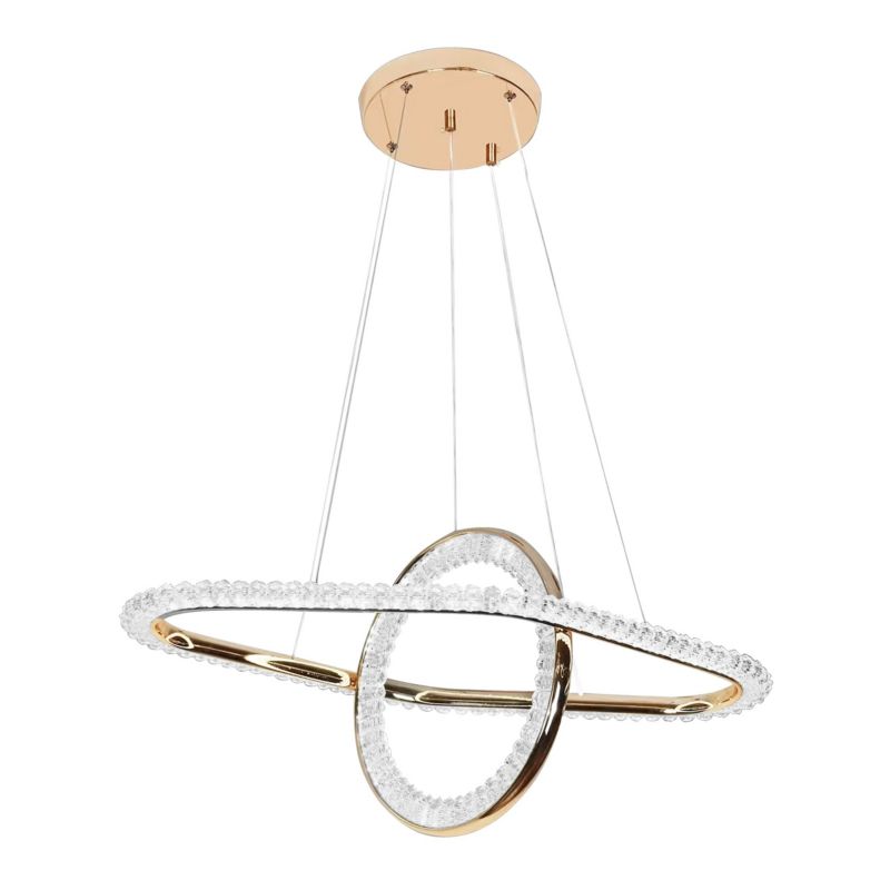 Lampa Sufitowa Wisząca Toolight Led G034-Cp Złoty