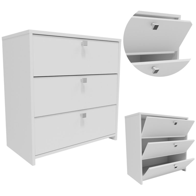 Szafka na buty Matkam MIN3BIA garderoba regał biały 1 szt.