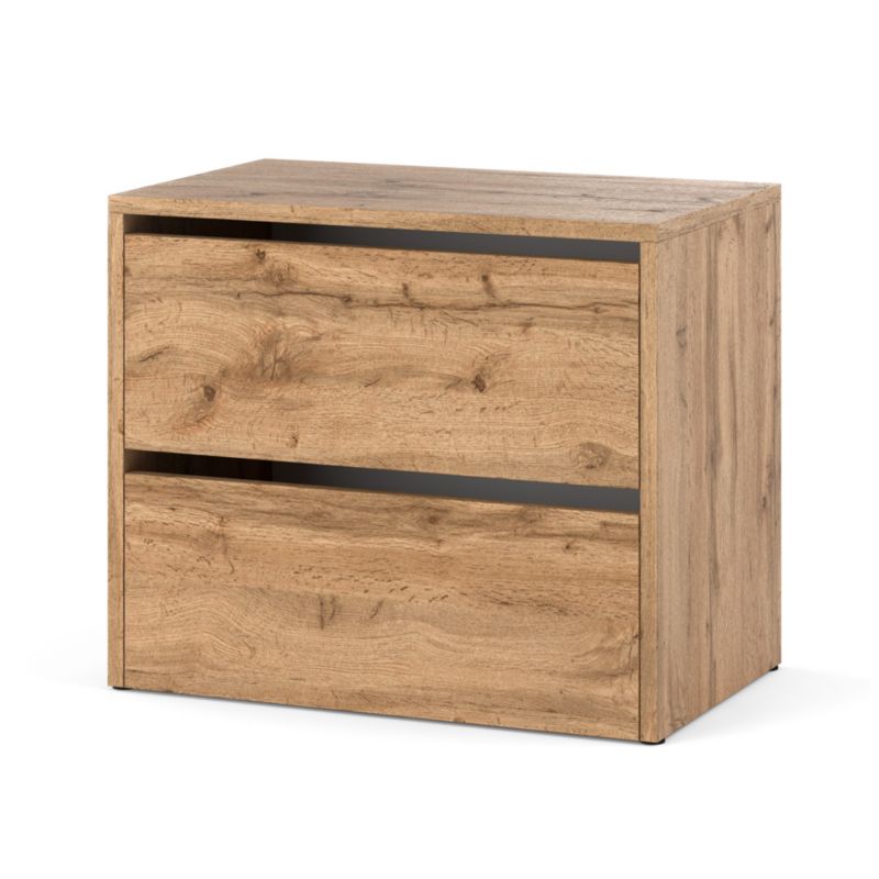 Szafka Na Buty Hurtownia-Mebli 2 Drzwi Hugo 60cm Dąb Wotan Dąb Wotan 60x36x50 cm 1szt.