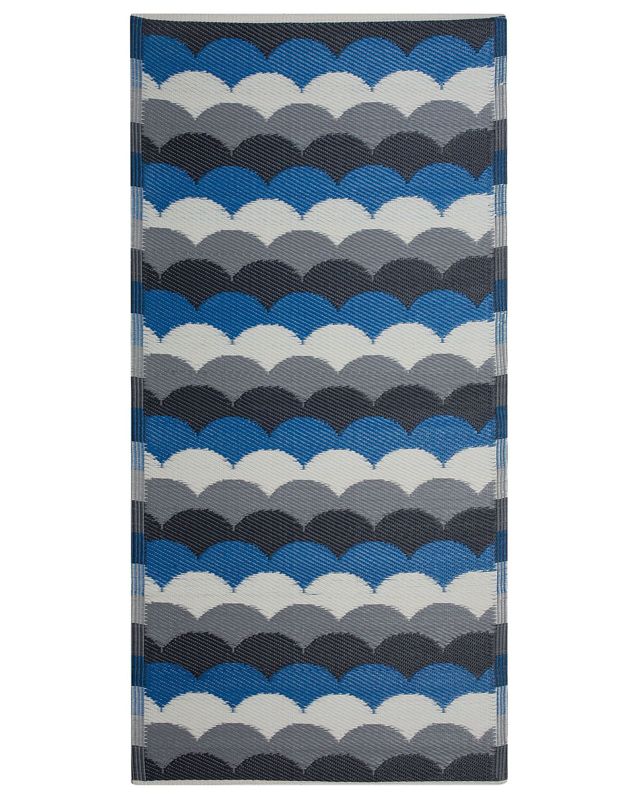Dywan na zewnątrz 90 x 180 cm szaro-niebieski Bellary 1 szt.
