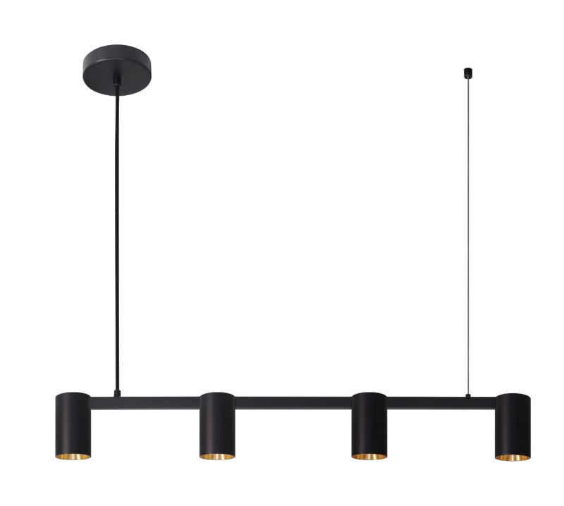 Lampa wisząca Polux Maribel 6171 czarno-złota nowoczesna 4xGU10 x 1 szt.