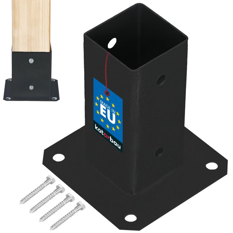 Podstawa słupa KOTARBAU przykręcana malowana proszkowo 60x60 mm 1 szt.