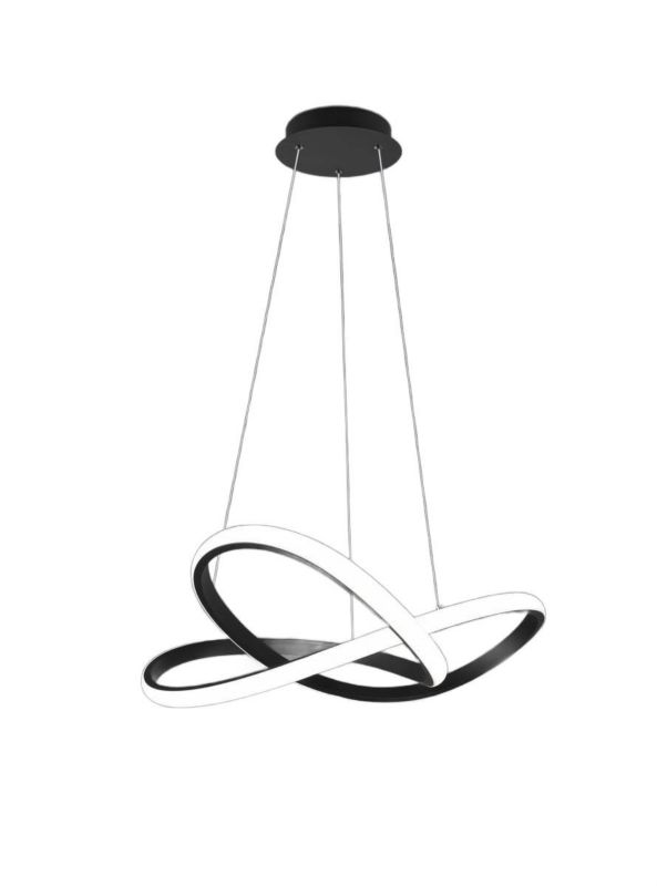 Lampa wisząca RL Course czarno-biała wym: 150 x 60 x 60 cm wbudowany LED 27W 4000K 3150lm 1 szt.