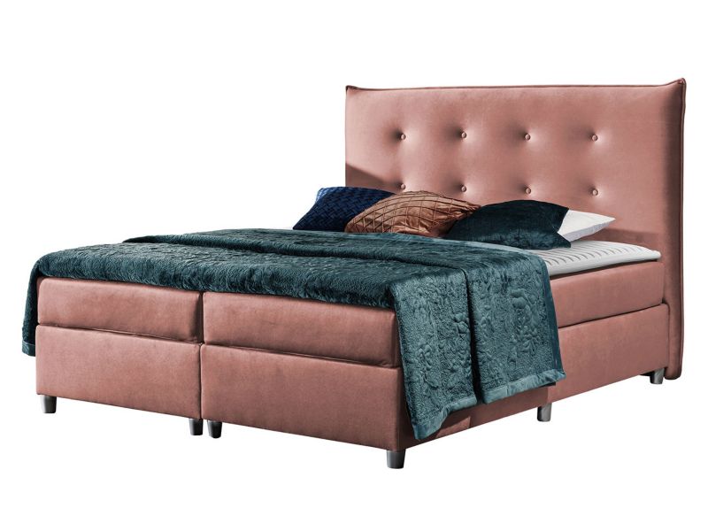 Łóżko kontynentalne MIRJAN 24 Prato 140x200 jasny brąz 1 szt.