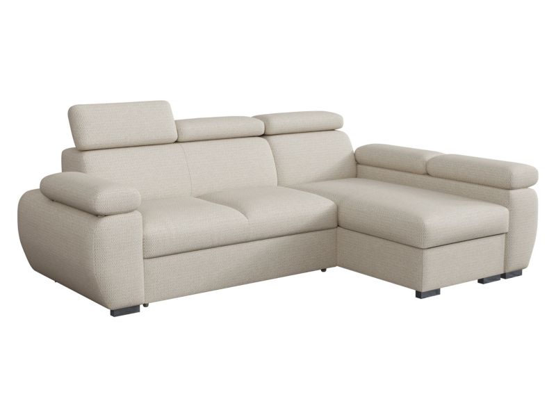 Narożnik z funkcją spania MIRJAN 24 Boston Mini prawy 2R+LC beżowa plecionka 1 szt.