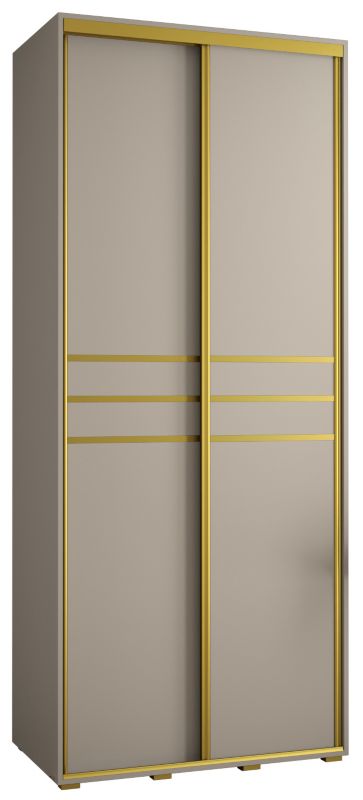 Szafa przesuwna Abiks 60 wysoka Dakota 10 100 kaszmir+kaszmir+złot 1 szt