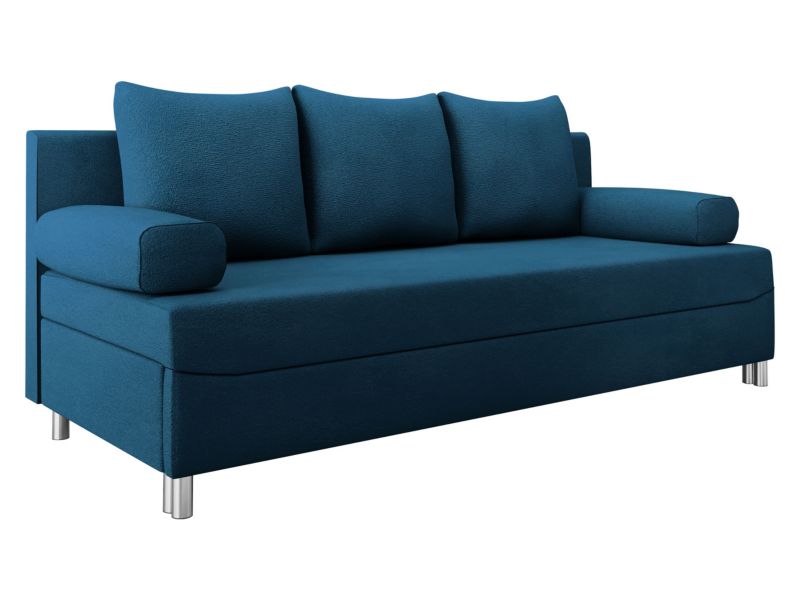 Kanapa rozkładana MIRJAN 24 Dover szafirowy plusz 1 szt.