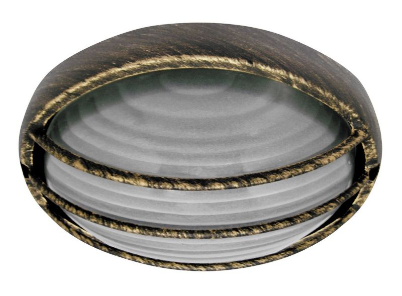 Kinkiet ścienny zewnętrzny Rabalux Hektor antyczne złoto 1 x E27 x IP54 wym: 20,6 x 32 x 32 cm - 1 szt.