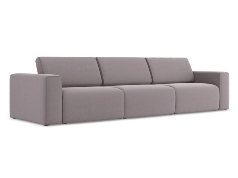 4-osobowa kanapa modułowa LaMiaSofa CASERTA z tkaniny welwetowej 314x103 cm lawendowy 1 szt.