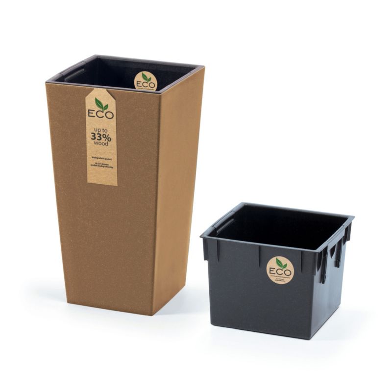 Doniczka Ogrodowa EDANTI Na Taras Do Ogrodu Brązowa 24 cm 1 szt.