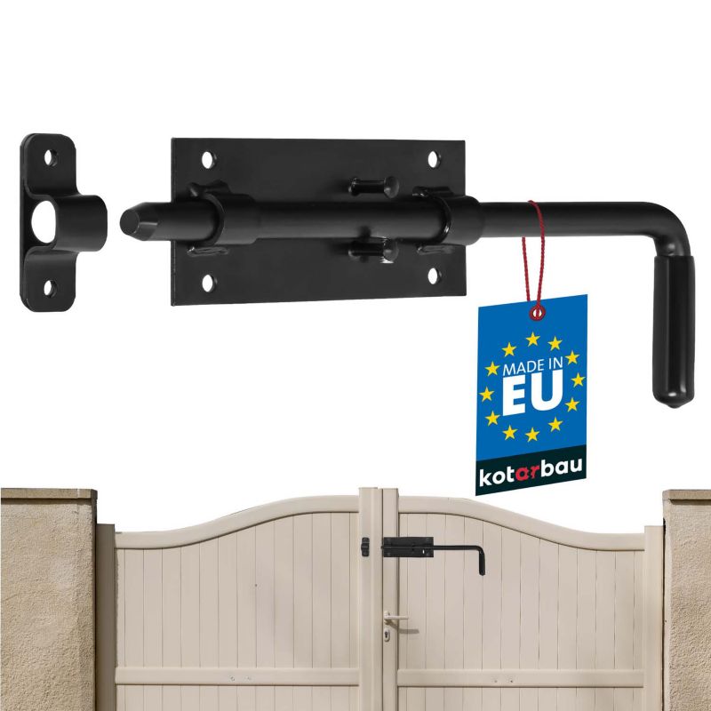 Zasuwa garażowa KOTARBAU czarna 300 mm 1 szt.