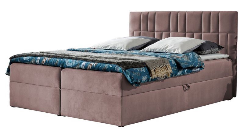 Łóżko kontynentalne MIRJAN 24 Top 3 180x200 brudny róż 1 szt.