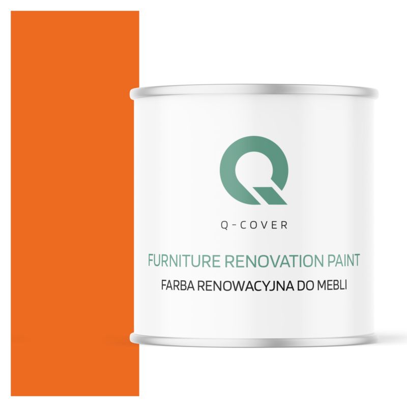 Farba Renowacyjna do Mebli Q-Cover Jasnoczerwony pomarańczowy RAL2008 Wysoki Połysk 2.5L