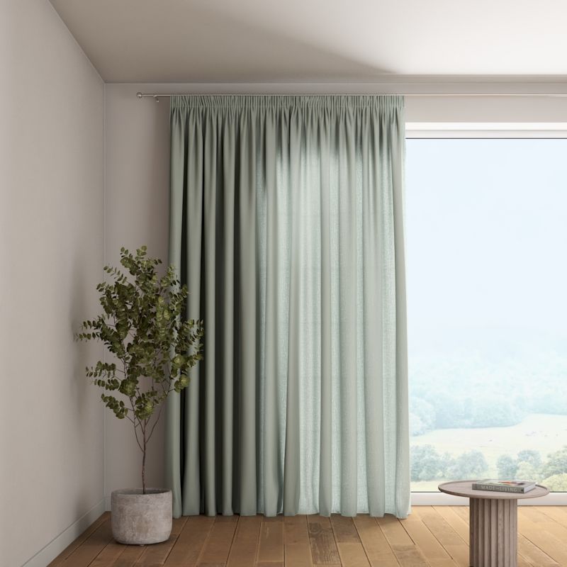 Zasłona na taśmie marszczącej 1 szt. 130 x 245 cm Dekoria jasny szary 1 szt.