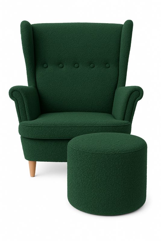 Fotel uszak i pufa Sofello boucle 1 szt