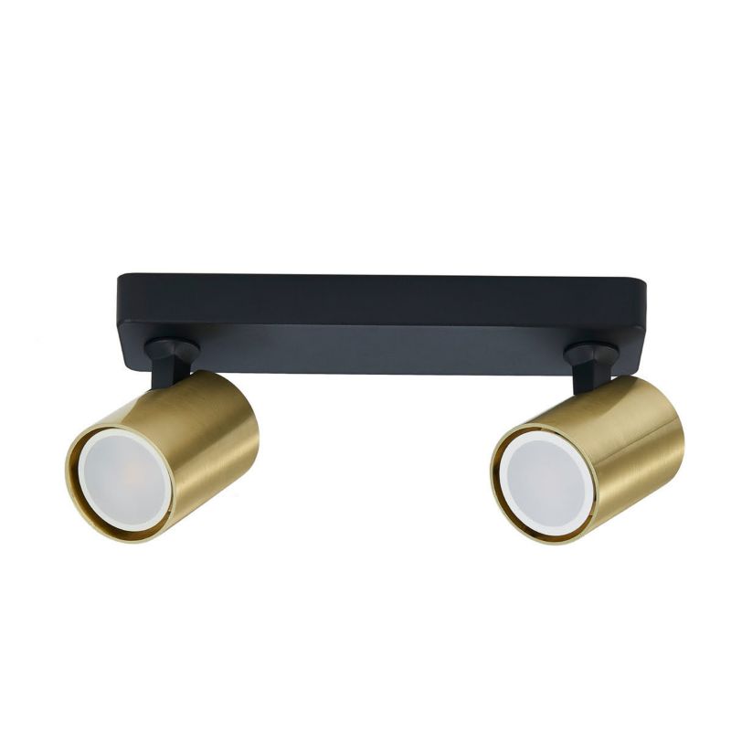 Kinkiet ścienny Light Prestige Snow złoto-czarny 2 x GU10 x 50W IP20 wym: 11,2 x 25 x 6 cm - 1 szt.