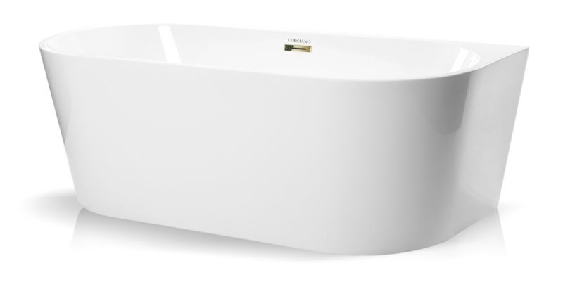 Wanna wolnostojaca Corciano Corsica 150x75cm ze złotymi dodatkami 1szt.