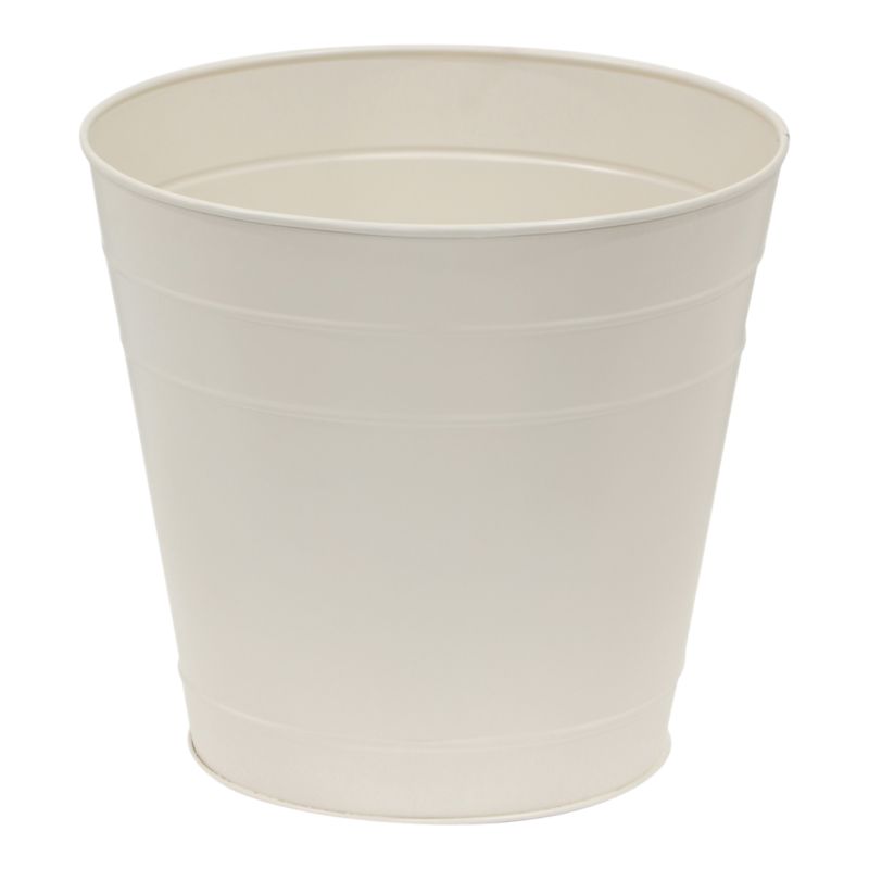 Doniczka metalowa Verve 24 cm biała