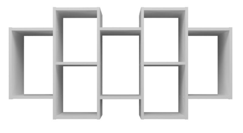 Regał Wiszący Topeshop Bilbao 7.0 Ścienny Półki Biel Mat 20x129,5x65 cm 1 szt.