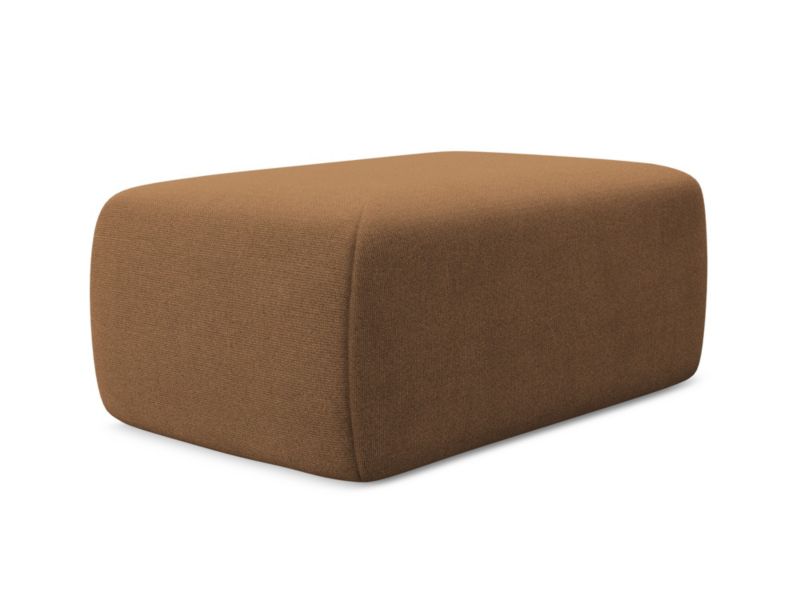 Pufa LaMiaSofa PERUGIA z tkaniny strukturalnej 102x62 cm terakota 1 szt.