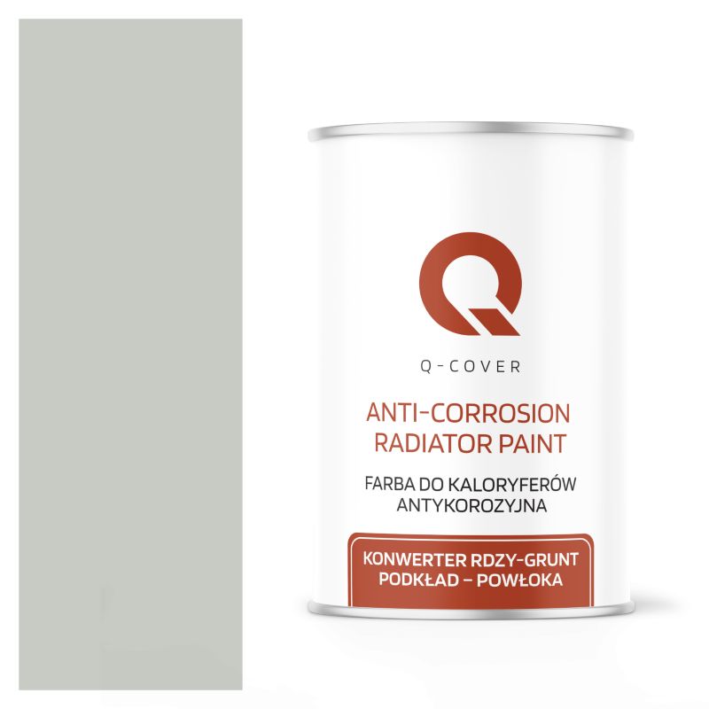 Farba do Kaloryferów Antykorozyjna Q-Cover Biały papirus RAL9018 Półmat 1L