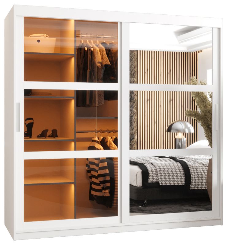 Szafa przesuwna Garderoba DOME 2 180 biały