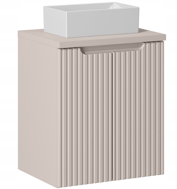 Szafka pod Umywalkę łazienkowa 50 cm Wisząca z Blatem Kaszmir Nova Kaszmir Kaszmirowa z Umywalką Furnidea 1 szt.