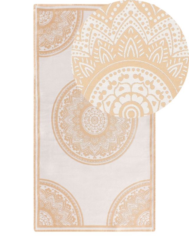 Dywan zewnętrzny Hubli Beżowy 80 x 150 cm 1 szt.