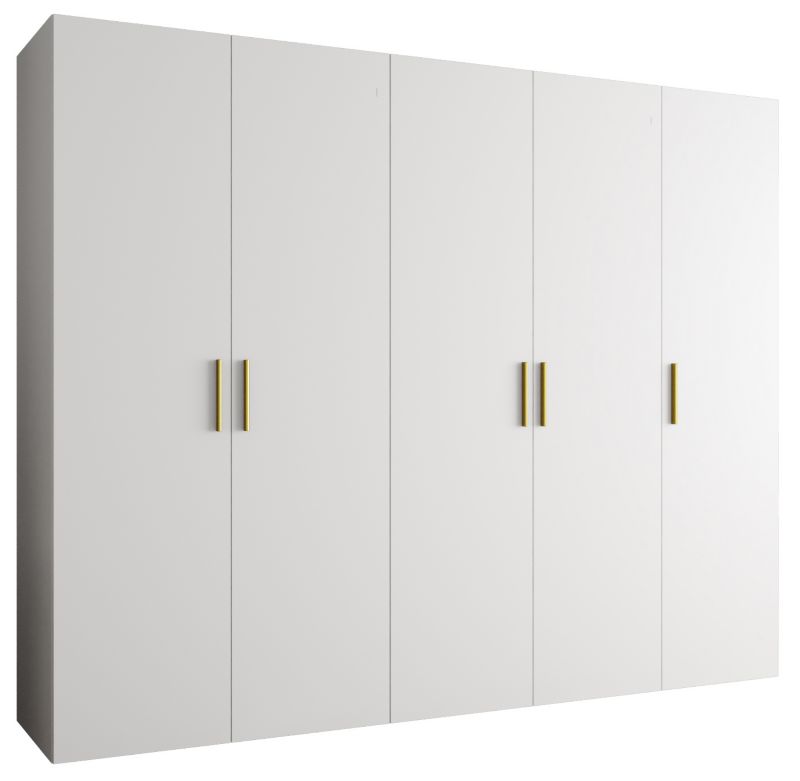 Szafa uchylna Abiks BARI 1 250 wys. 202 cm Biały + u. Złoty 1 szt
