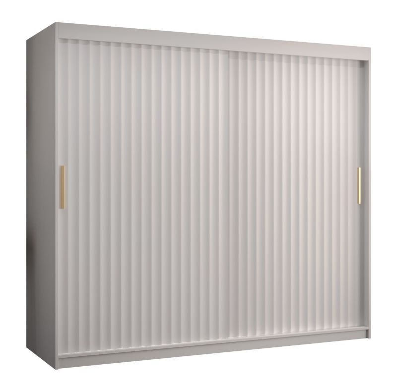 Szafa przesuwna Abiks RIFLO WAVE 1 200 biały mat + biały mat 1 szt.