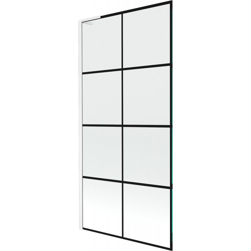 Parawan nawannowy 1-skrzydłowy Mexen Next L czarny wzór 90x150 cm 1 szt.