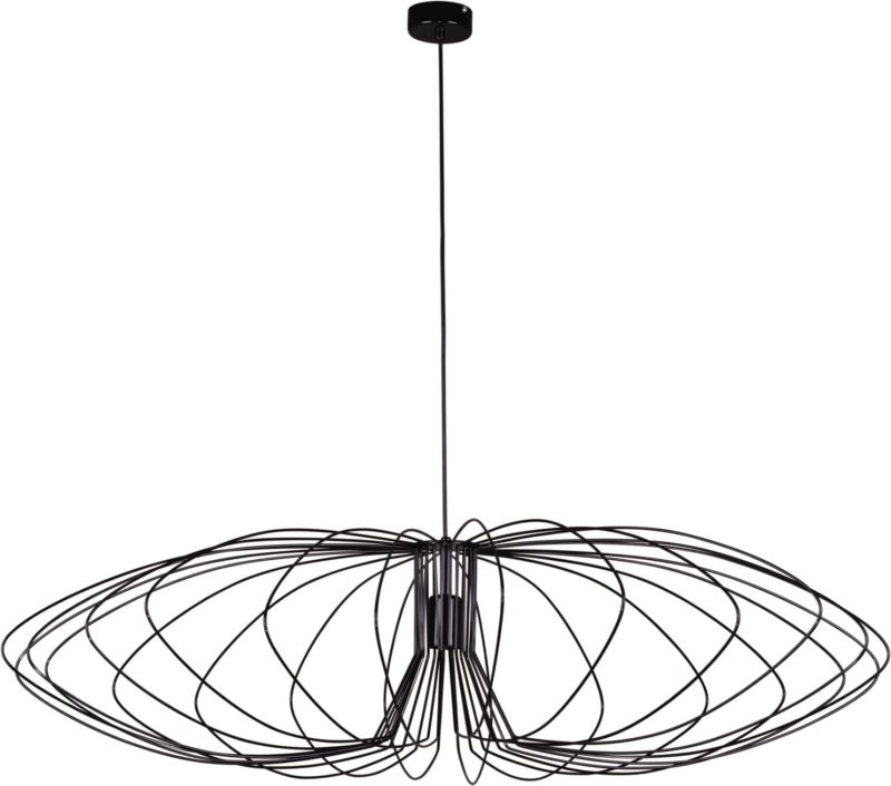 Żyrandol Kaja Tizi czarny dekoracyjny do jadalni 1xE27 x 60W 1 szt.