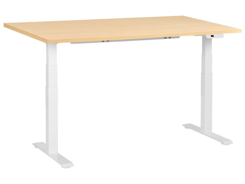 Biurko regulowane elektrycznie Destines Jasny brąz/ biały 160 cm 72 cm 1 szt.